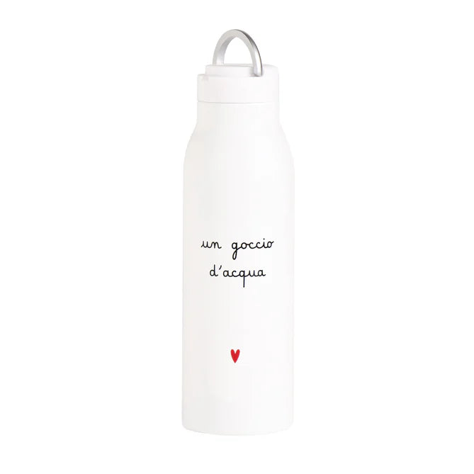 Borraccia termica Un goccio d'acqua cuore - 0,5 l
