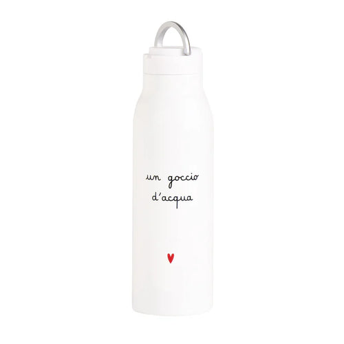 Borraccia termica Un goccio d'acqua cuore - 0,5 l