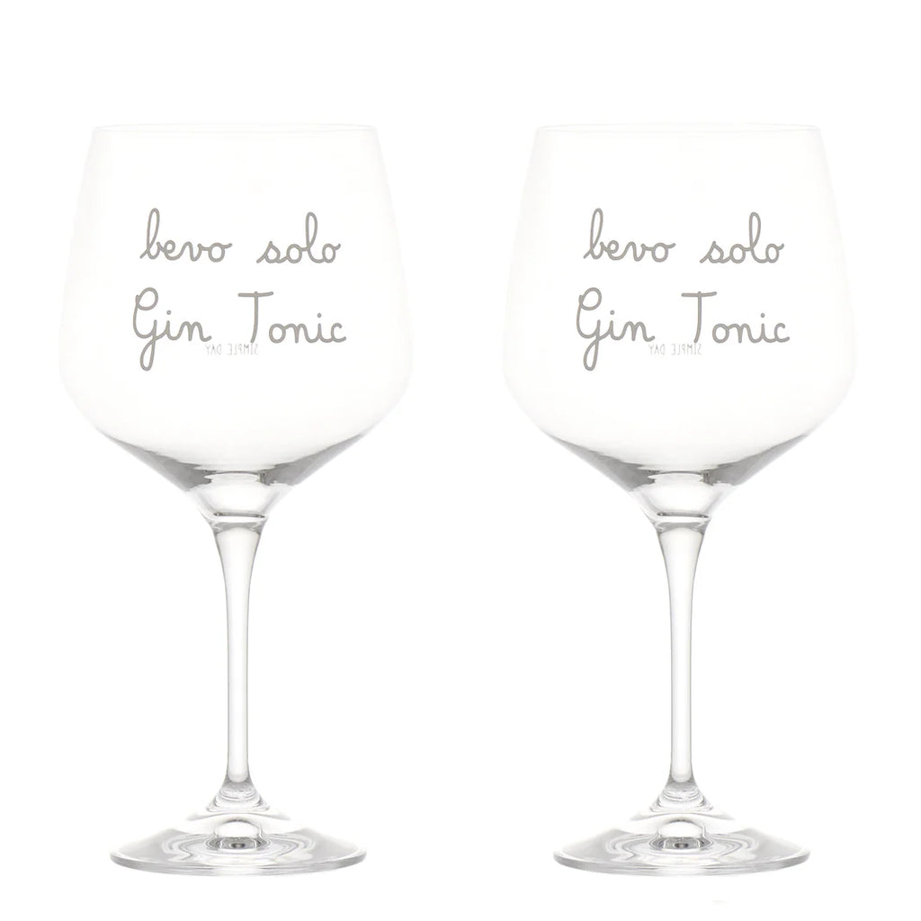 Set 2 calici cocktail Bevo solo gin tonic 82cl