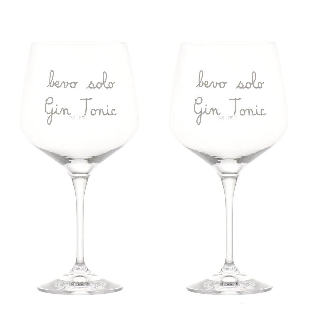 Set 2 calici cocktail Bevo solo gin tonic 82cl
