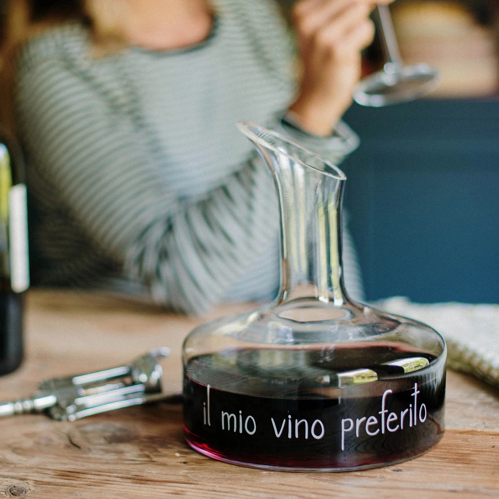 Decanter in vetro Il Mio Vino Preferito